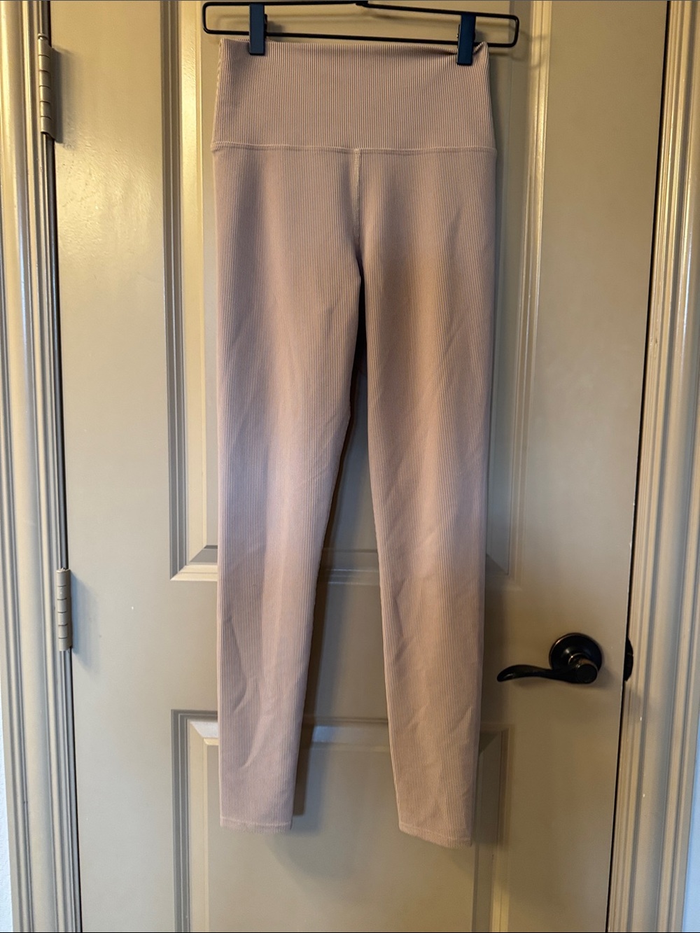 Beach Riot High-Waist Women's so soft Ribbed Leggings - Light Tan